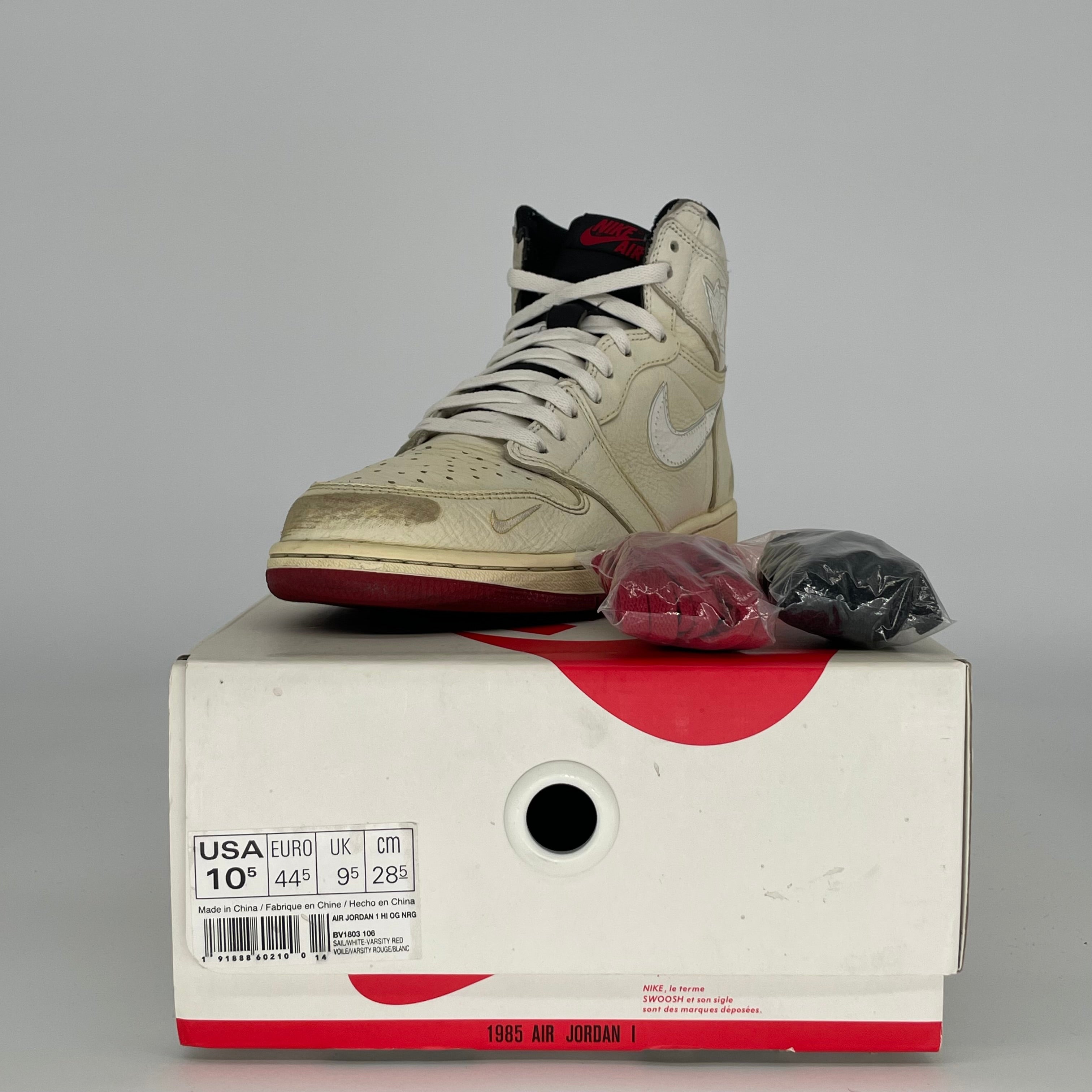 Nike Air Jordan 1 Nigel Sylvester Men's Basketball Shoes Size 10.5 - BV1803-106 | Retro High-Top Sneakers for Streetwear & Casual Fashion