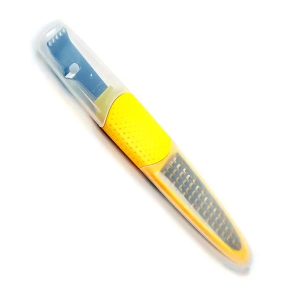 Norpro Stainless Steel Lemon Zester Grater - Microplane for Citrus, Cheese & Chocolate - Perfect for Baking, Garnishing & Cooking