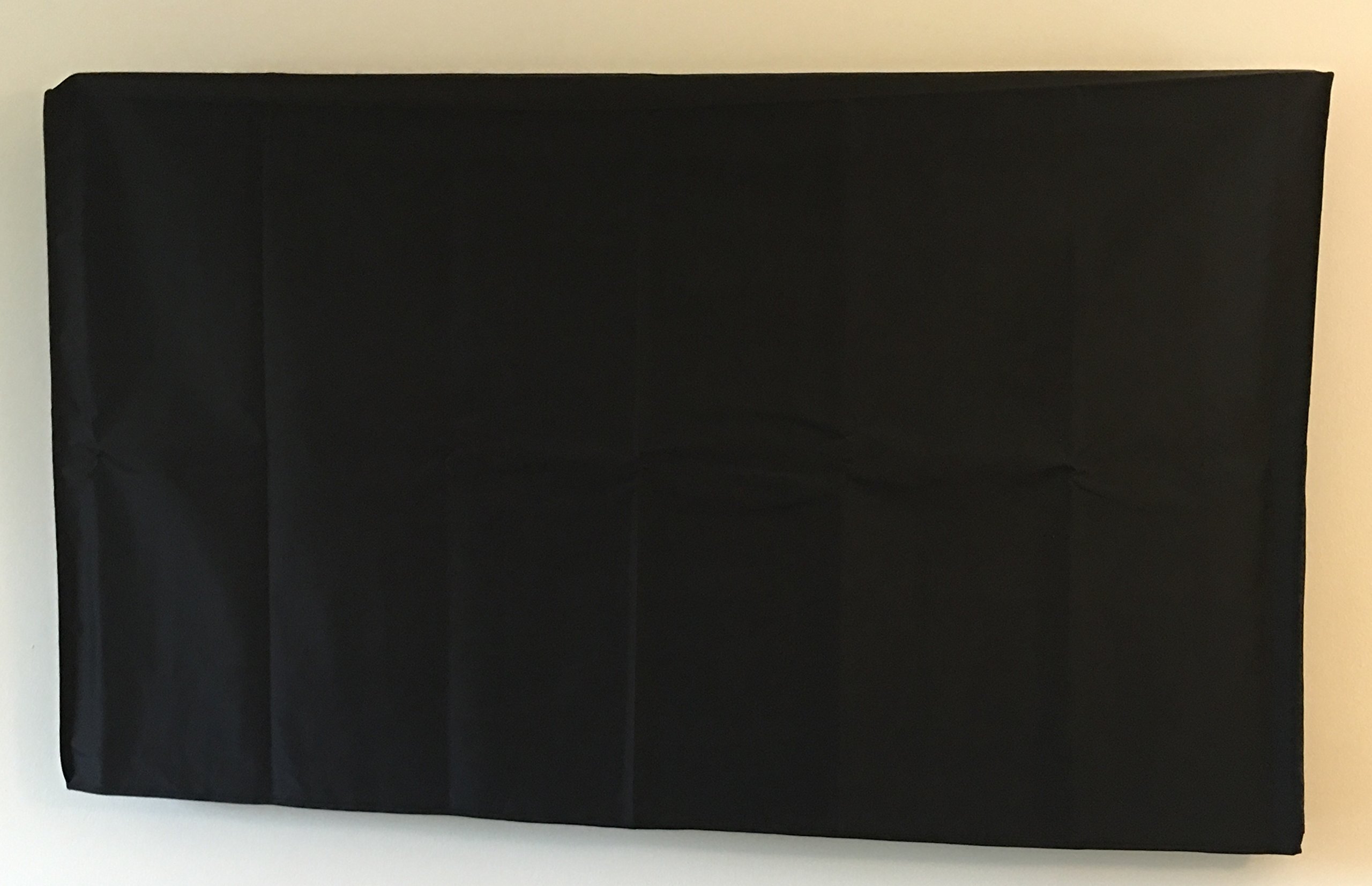 COMP-BIND 42'' Clear Transparent Waterproof Outdoor TV Cover - Water Resistant Black Protection for LCD & Plasma Screens - 40.5''W x 4.25''H x 25''H - Perfect for Patio, Deck, and Outdoor Entertainment Areas