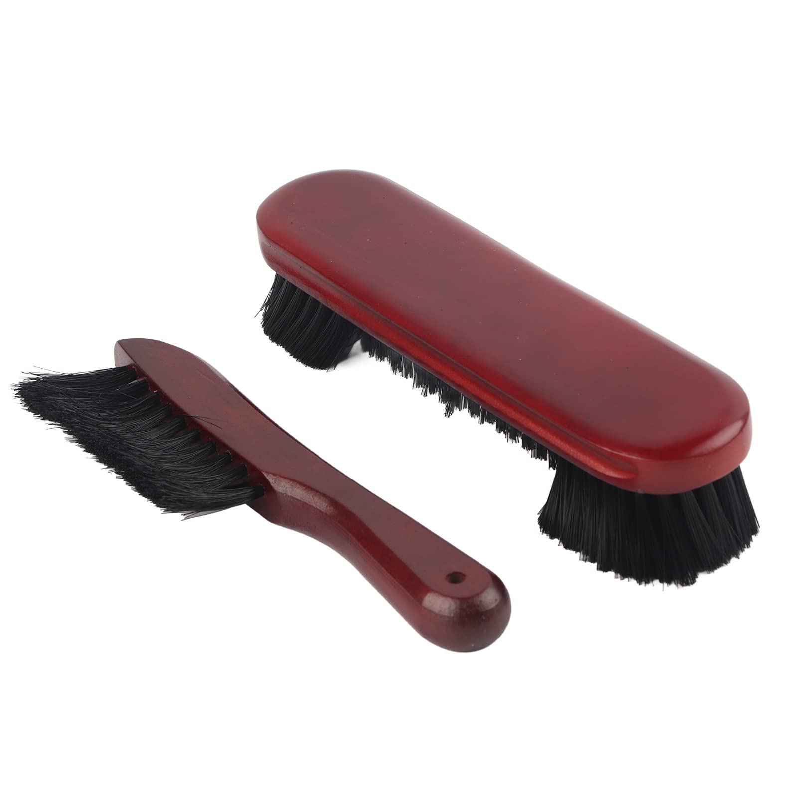 2-Piece Pool Table Brush Cleaner Kit with Wood Handle - Billiard Table Rail Brush Set for Professional Cleaning | Perfect for Home Game Rooms, Bars, and Pool Halls