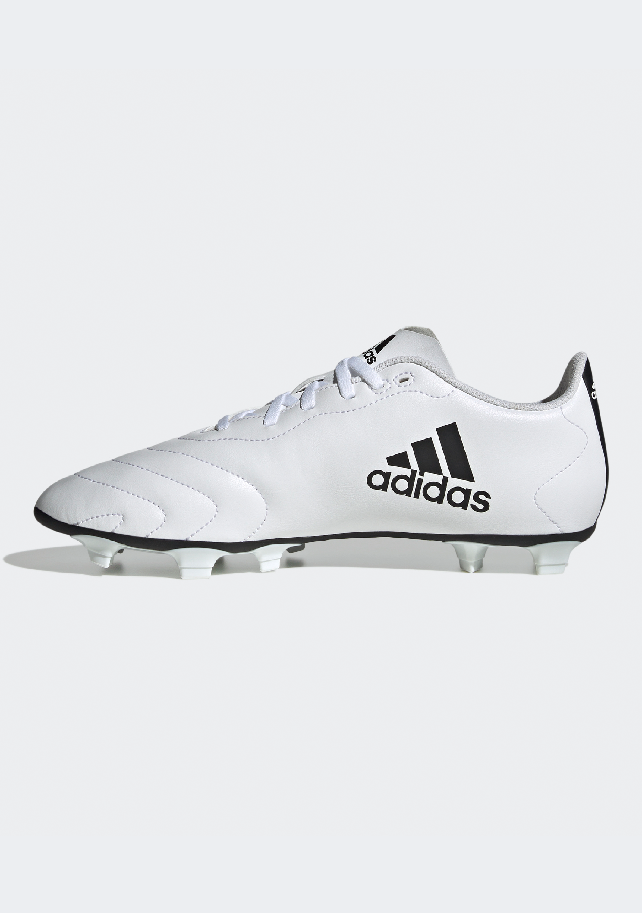 Adidas Men's Goletto VIII FG Soccer Cleats - Lightweight Football Shoes for Firm Ground - Perfect for Training & Matches (Black/White)