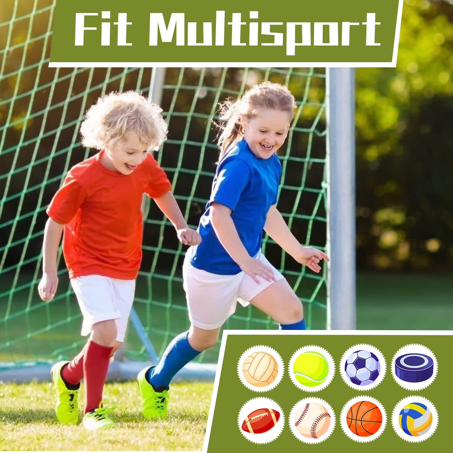 Zando Kids Soccer Socks - Knee High Cotton Athletic Socks for Boys & Girls - Breathable Youth Baseball Socks for Sports & Training - Perfect for Soccer, Baseball & School PE Activities