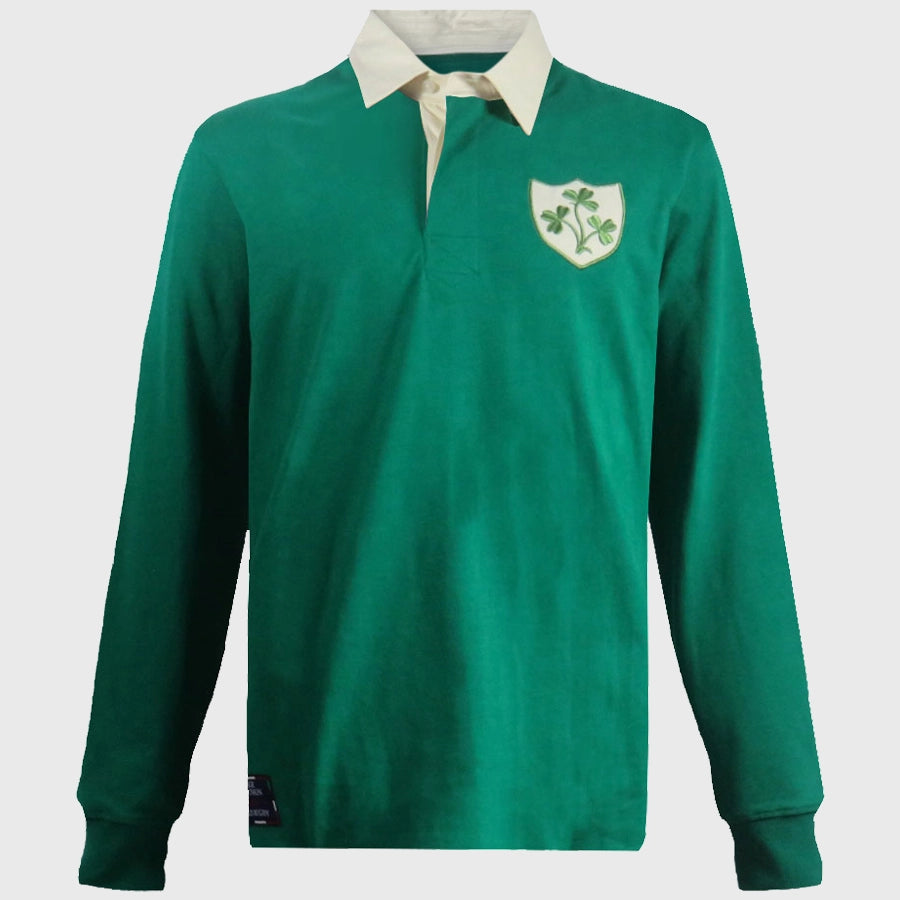 Ellis Rugby Ireland 1948 Grand Slam Vintage Long Sleeve Rugby Jersey - Retro Rugby Shirt for Fans & Collectors - Perfect for Game Day, Sports Events & Vintage Fashion