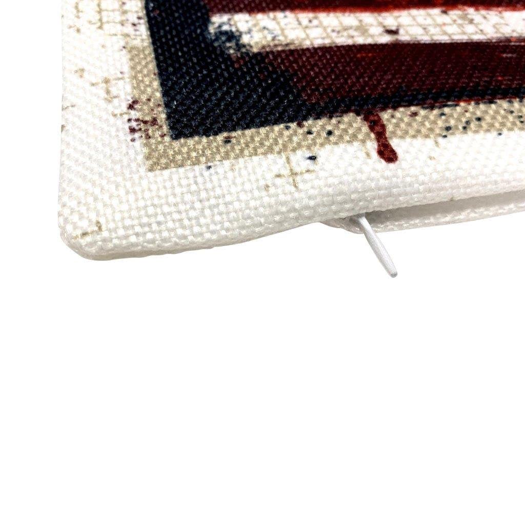 American Flag Adventure Time Pillow Cover - Wanderlust Throw Pillow for Travel Decor, Perfect Travel Gift for Women & Friends - Great for Home Decor, Sofa, Bedroom & Road Trips