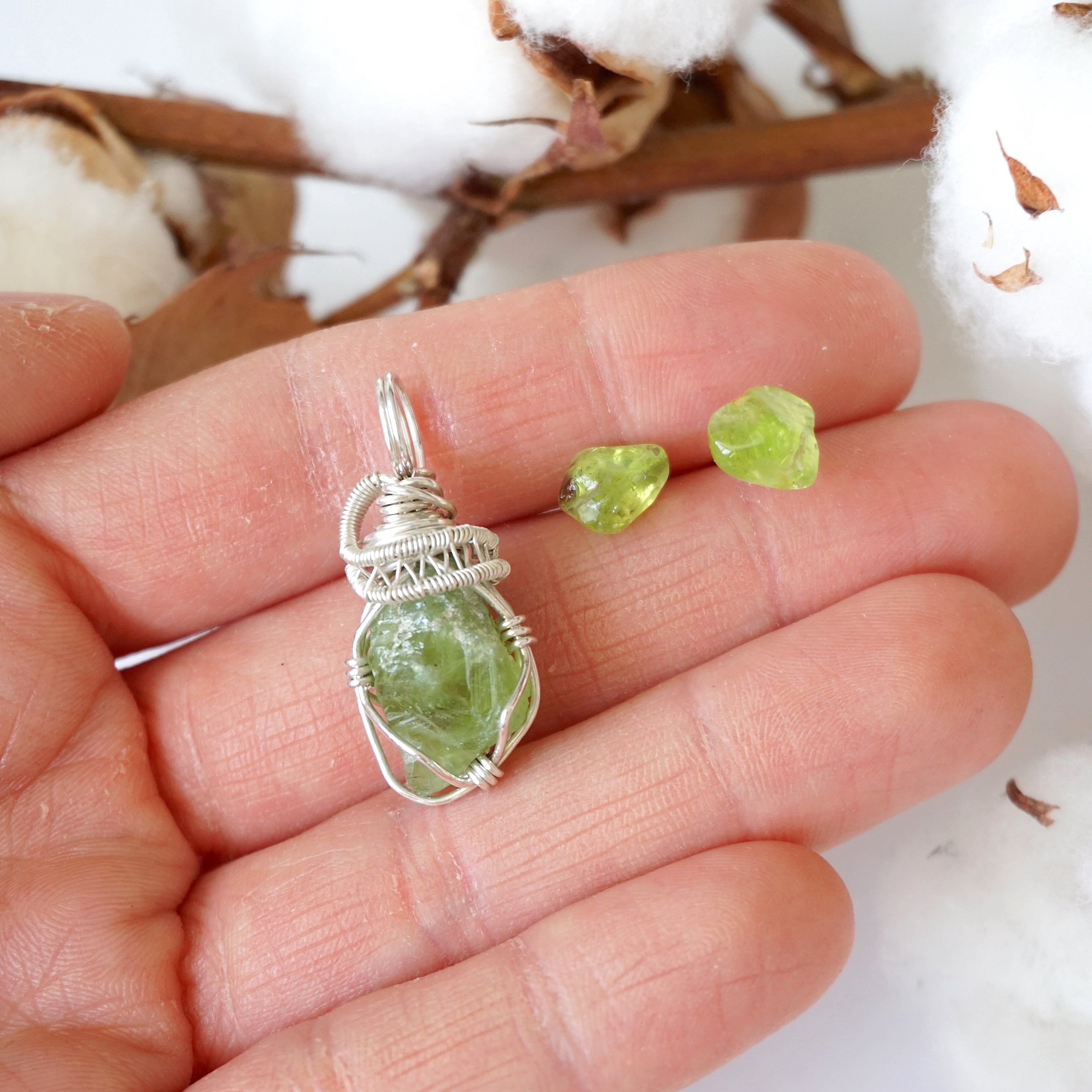 Peridot Jewelry Gift Set - Sterling Silver Earrings & Necklace for Women, Birthday & Anniversary Present | Elegant Olive Green Gemstone Accessories