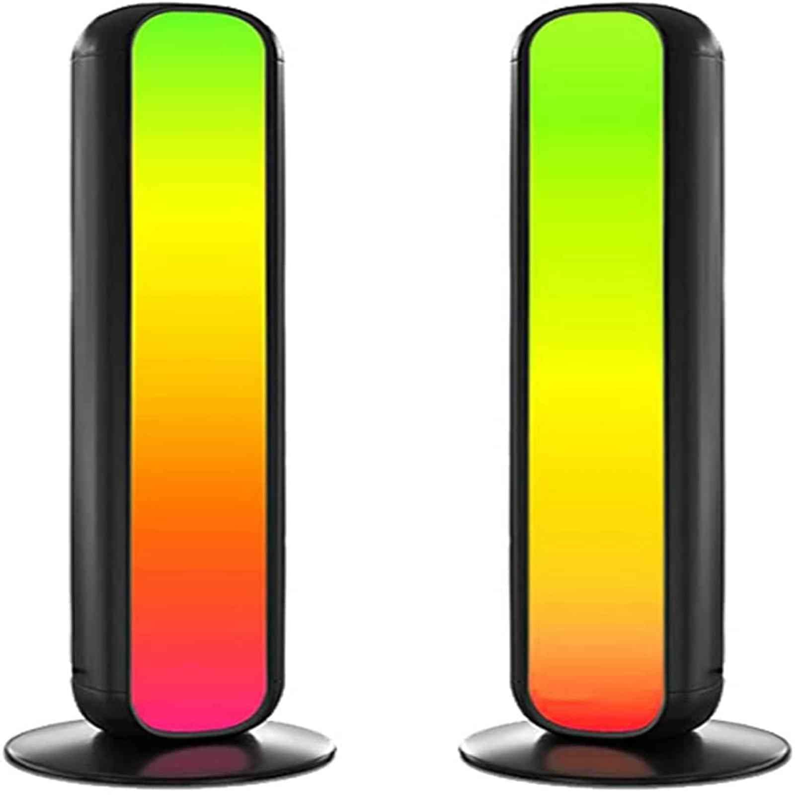 XUnion RGB LED Smart Light Bars with Music Sync - 15 Preset Modes, Bluetooth Control for Gaming PC, TV & Room Decor - Perfect for Gaming Setup, Home Theater & Party Lighting