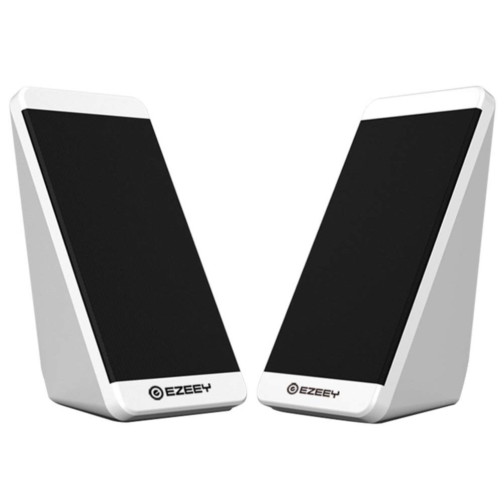 SOLUSTRE 1 Pair Mini Computer Speaker - USB Wired Stereo Sound with Bass Surround, HD Audio for PC, Laptop, Desktop - Perfect for Home Office, Gaming, and Multimedia Use