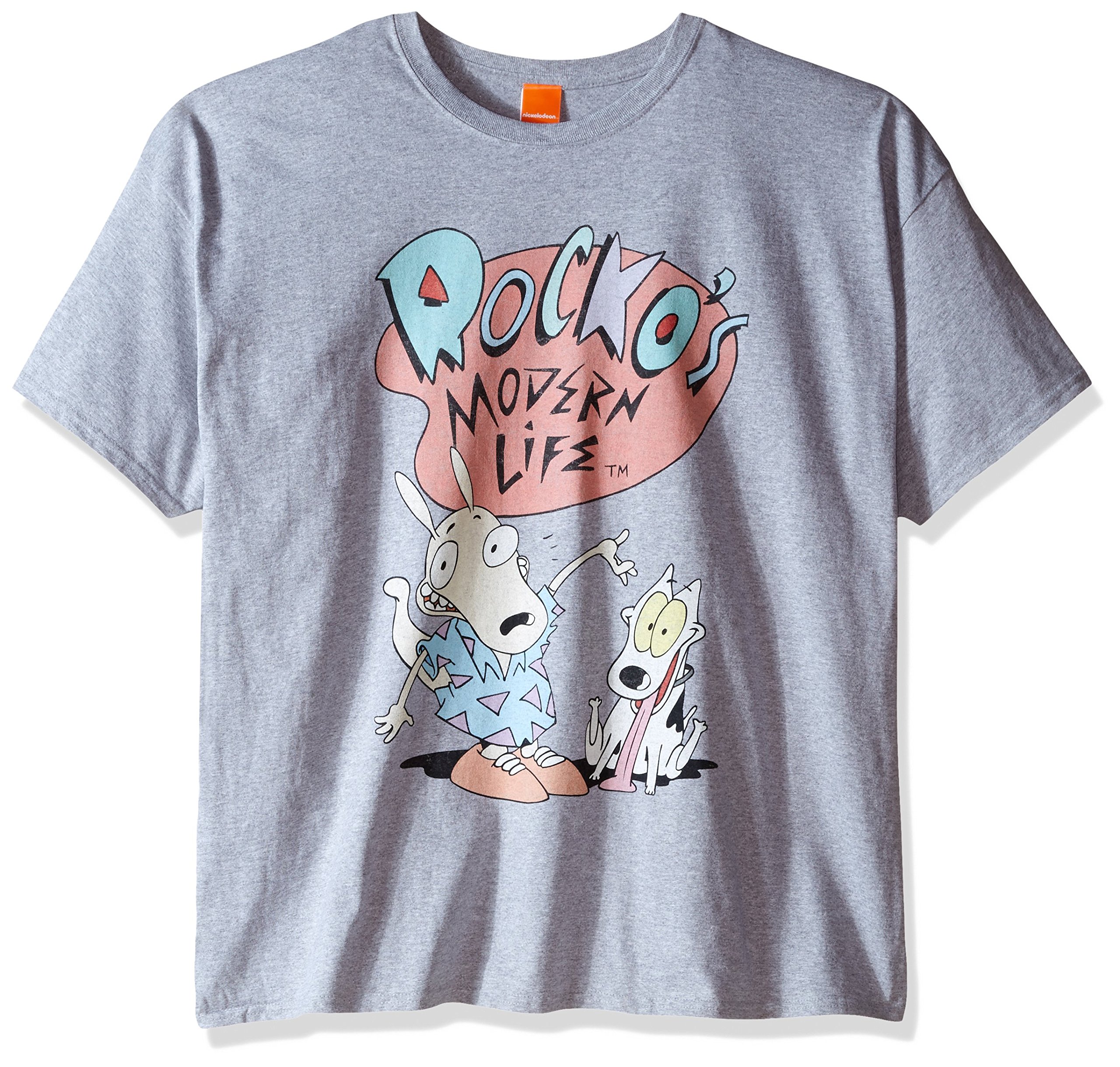 Nickelodeon Rocko's Modern Life Graphic T-Shirt for Men | Vintage Cartoon Tee | Casual Wear & Fan Merchandise