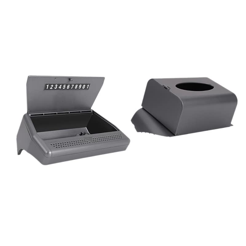 2Pcs Car Interior Tissue Box & Storage Organizer for Tesla Model 3/Y (2021+) - Central Console Protective Glasses Holder | Auto Accessories for Clean & Organized Vehicle Interior | Perfect for Road Trips & Daily Commute