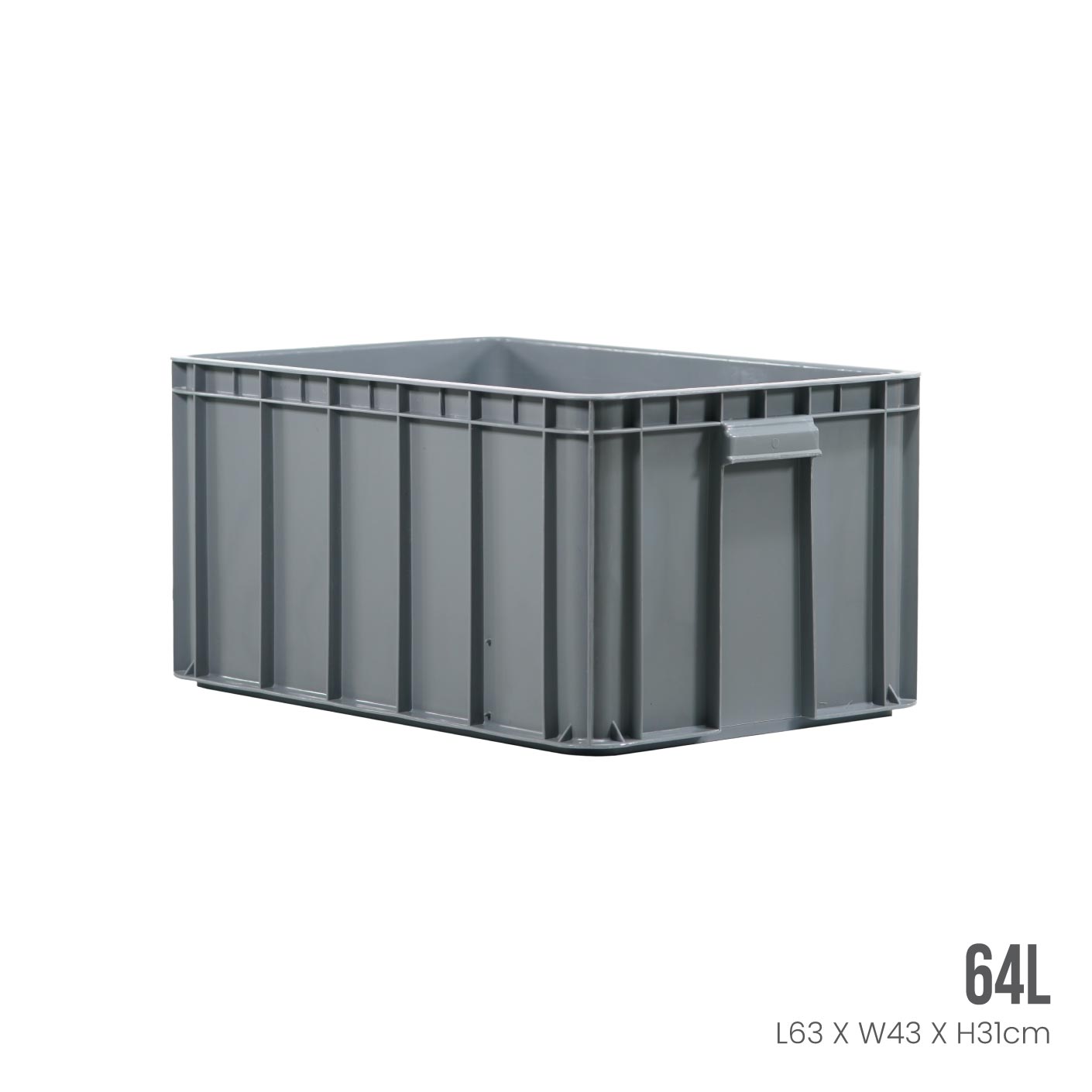 Heavy Duty Industrial Storage Box ID4905 - Durable Plastic Container for Warehouse, Garage & Workshop Organization