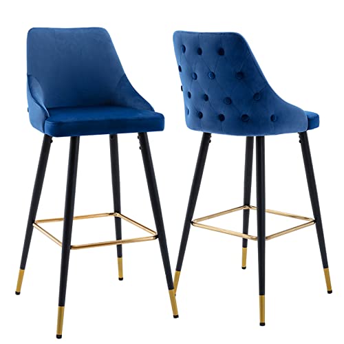 Blue,button Tufted