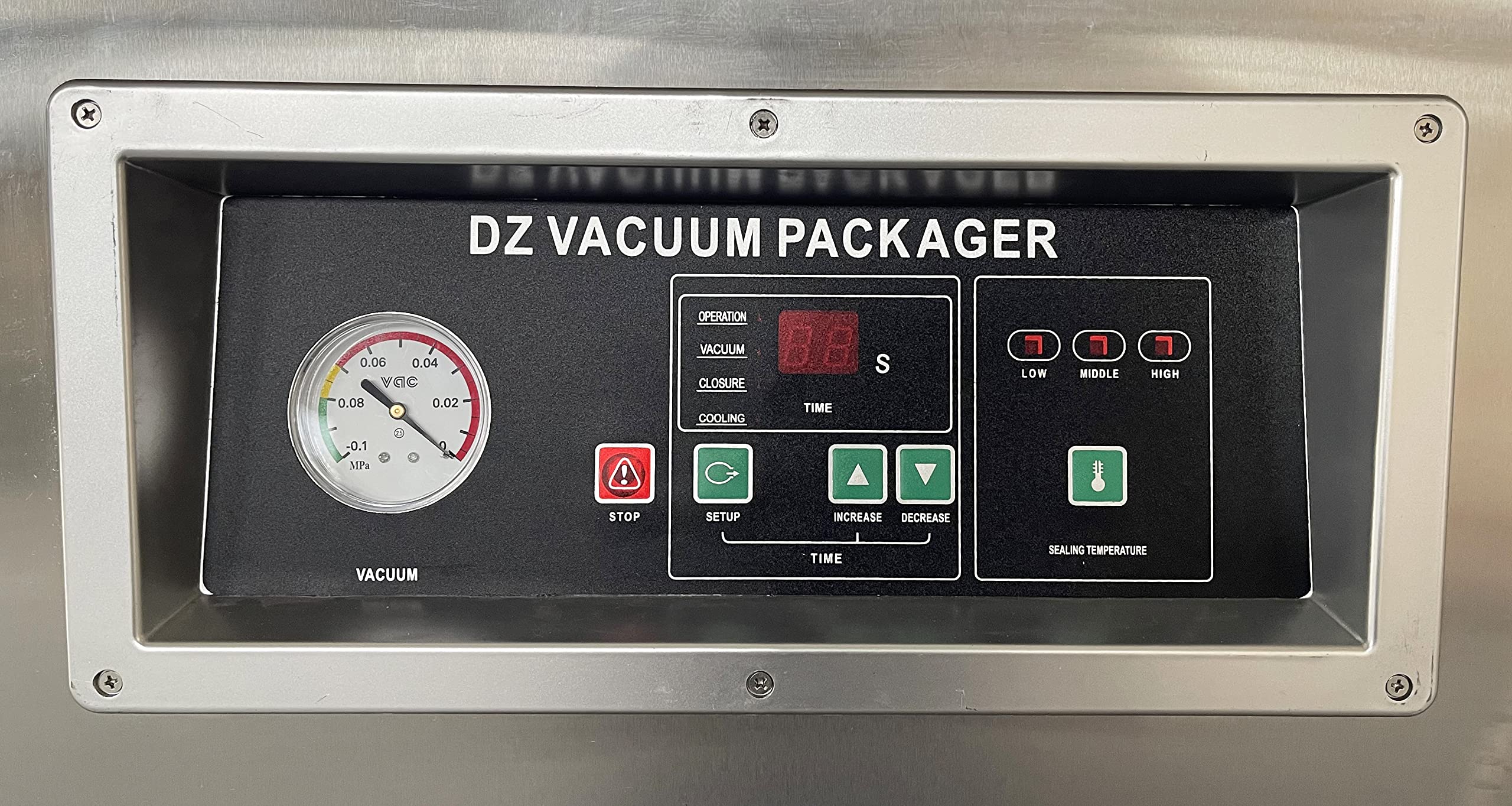 TECHTONGDA DZ500 Vacuum Sealer Machine - 20 Inch Stainless Steel Single Chamber Food Packaging System for Fruits, Vegetables, Meat & More | Perfect for Home Kitchen, Meal Prep & Food Storage