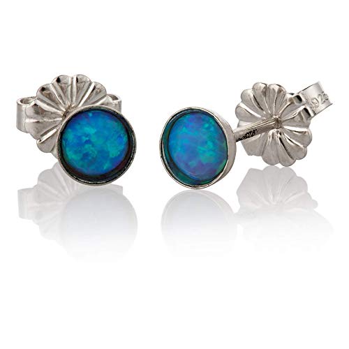 Silver- Light Blue Opal