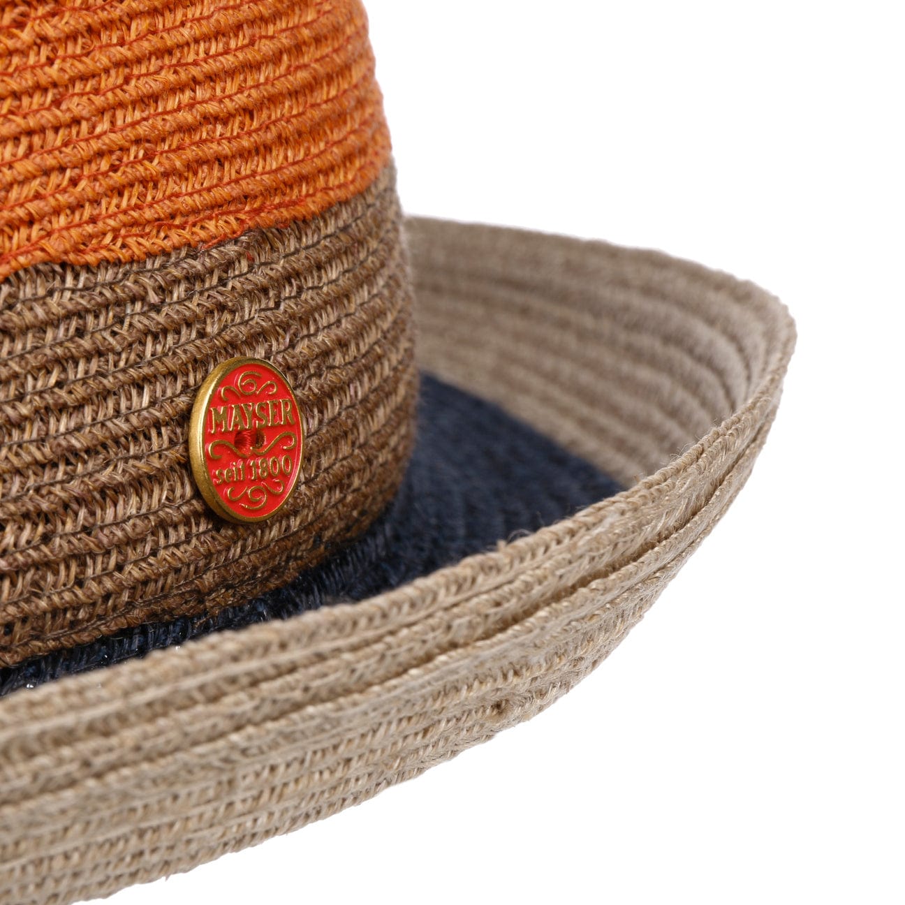 Stylish Svenja Stripes Trilby Hat by Mayser - Women's Fashion Summer Sun Hat for Outdoor, Beach & Travel Accessories