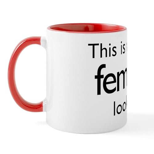 White/Red Inside - This Is What A Feminist Looks Like Mug