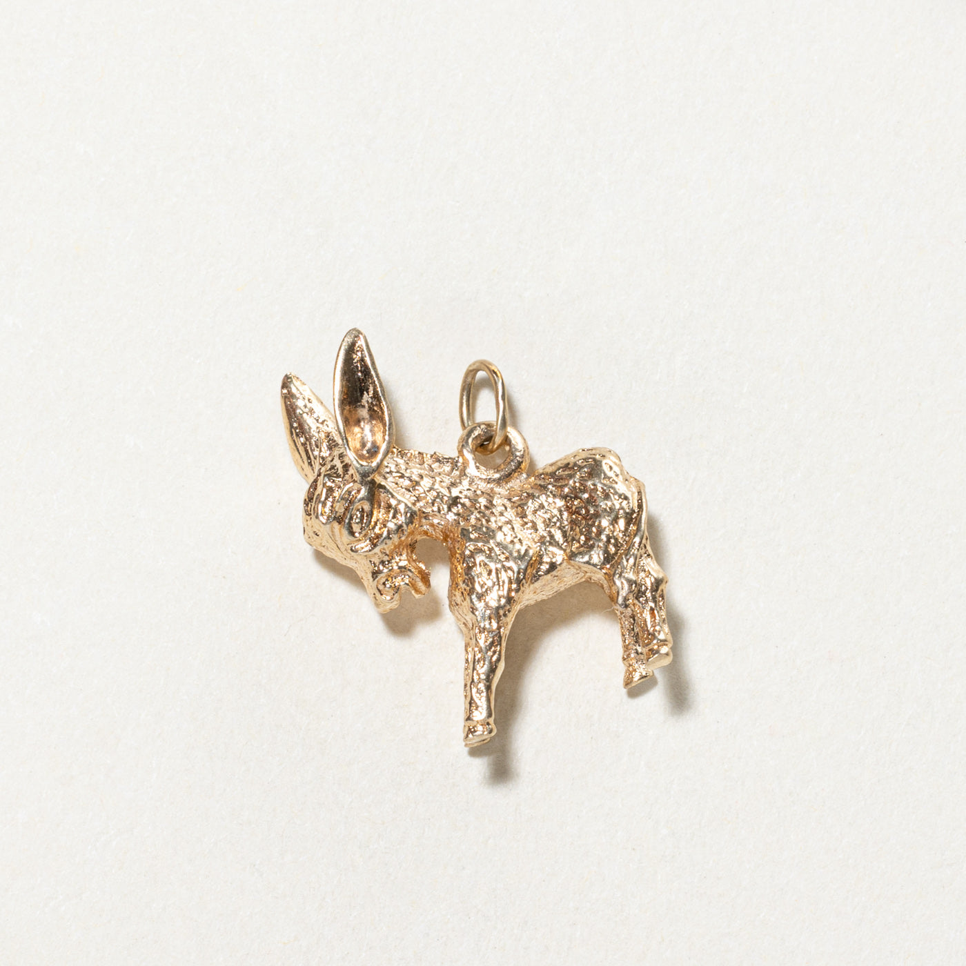 14K Yellow Gold Donkey Charm Pendant - Elegant Animal Jewelry for Necklace, Gift & Good Luck - Perfect for Birthdays, Anniversaries & Everyday Wear