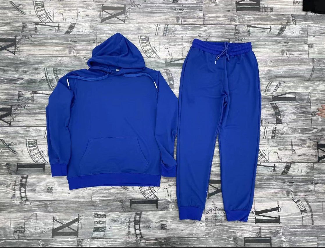 Men's Hooded Sweatshirt Two Piece Set - Casual Pullover Hoodie & Jogger Pants Outfit (XN2082) for Streetwear, Lounge & Gym Wear