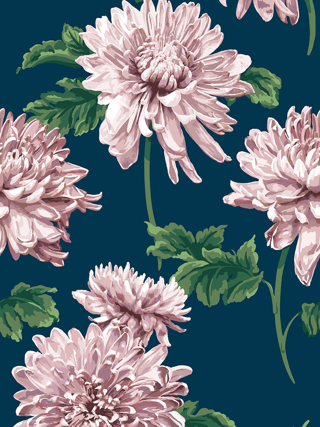Sarah Jessica Parker 'Mums for Marion' Navy Blue Wallpaper - Perfect for Nursery, Bedroom & Home Decor