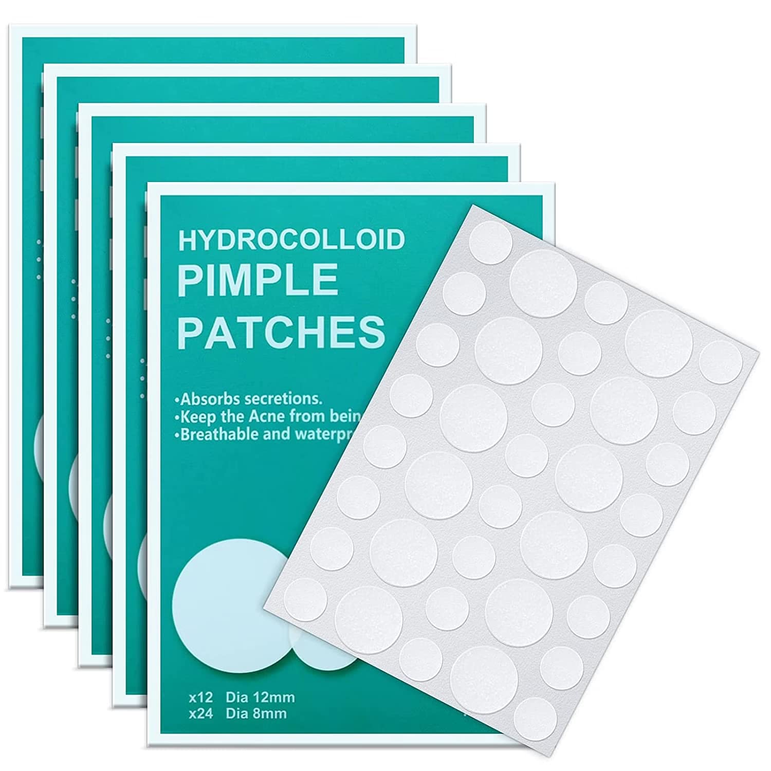 BLINE Acne Pimple Patch - 72 Invisible Hydrocolloid Waterproof Patches for Face, Active Surface Acne Treatment, Overnight Zit Dots for All Skin Types | Perfect for Travel, Work & Daily Skincare Routine