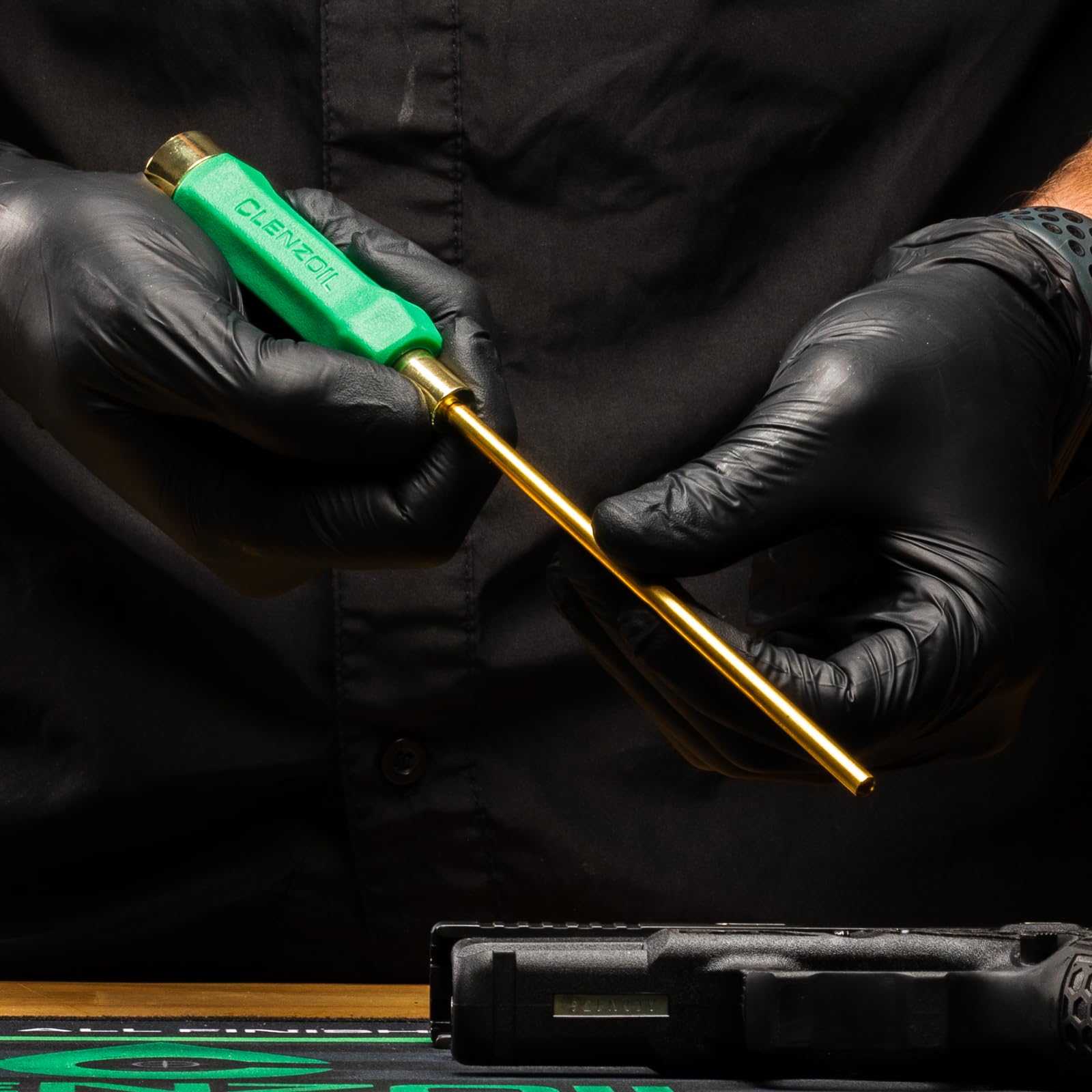 Clenzoil Pistol Basics Single-Caliber Cleaning Kit - Complete Gun Maintenance Kit for 38 Caliber & 9mm Pistols - Includes Bore Brushes, Gun Oil & Accessories - Perfect for Home, Range & Firearm Care