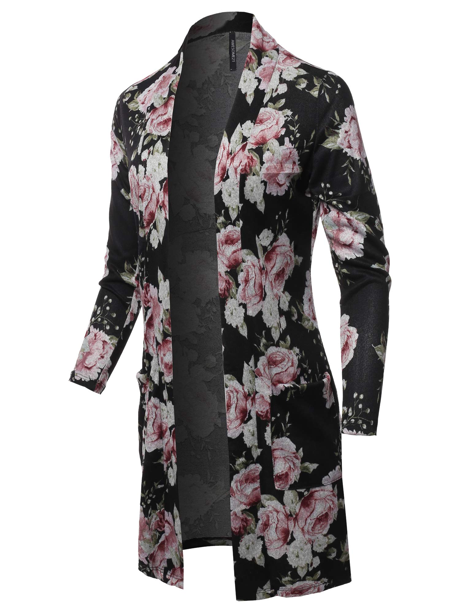 Women's Casual Long Knit Cardigan - Solid & Print Styles | Perfect for Layering, Office Wear & Cozy Outfits