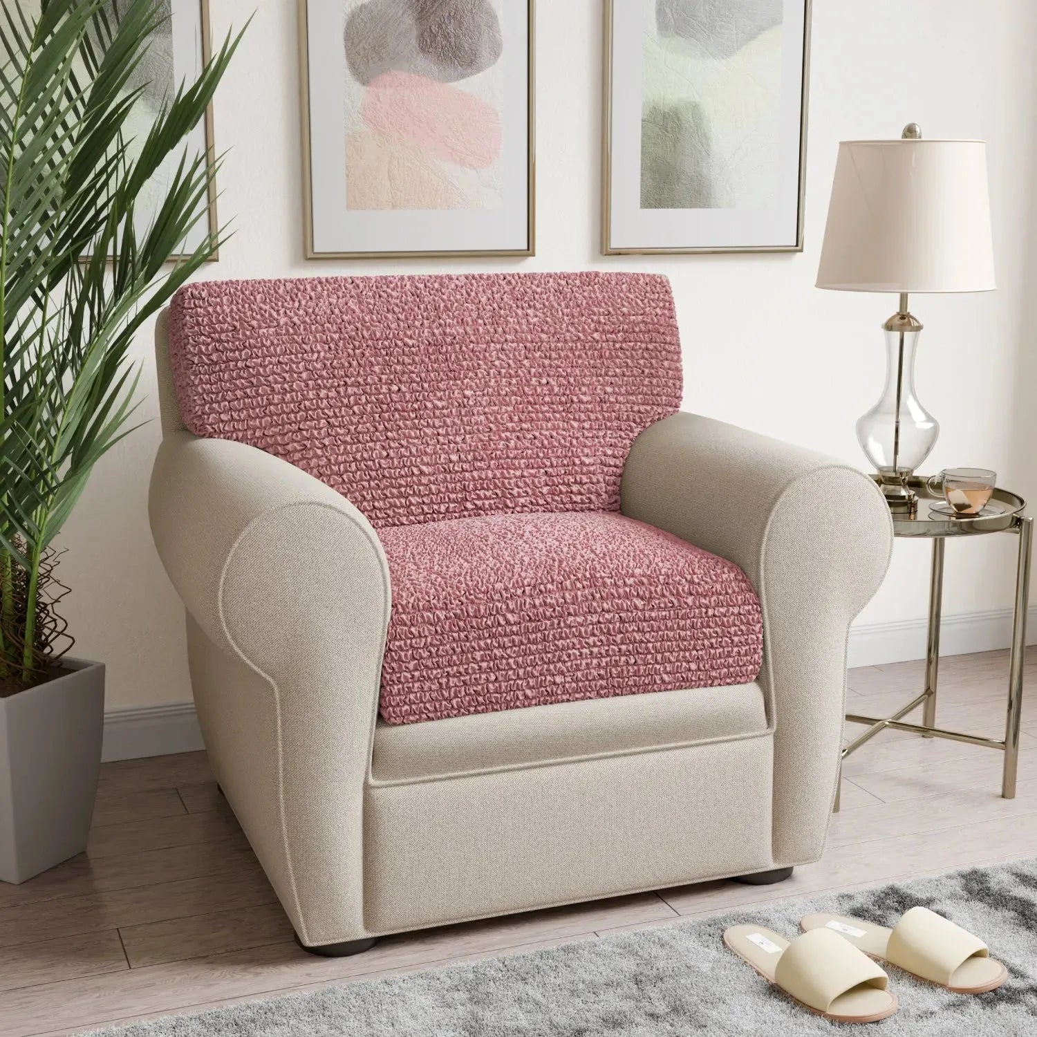 Premium Microfiber Seat Cushion Cover - Soft & Durable Sofa Chair Protector - Perfect for Living Room, Office, or Car Use