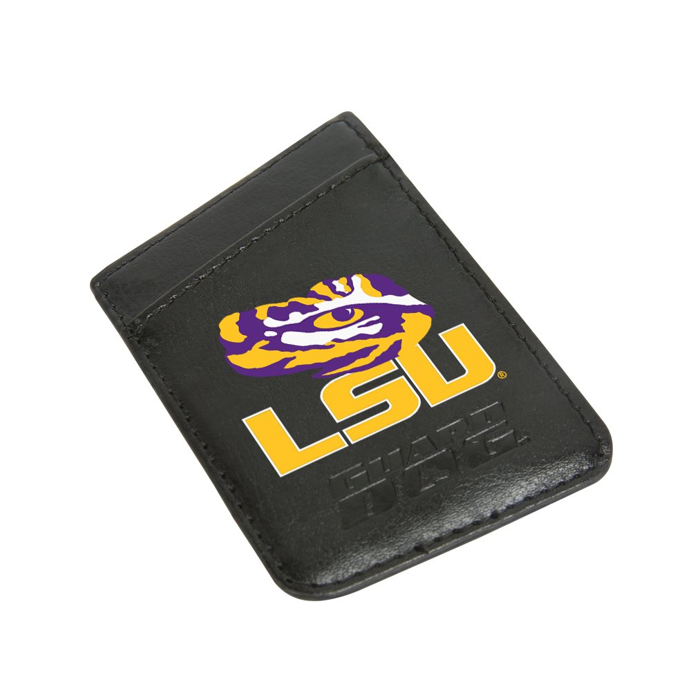 RFID Blocking Leather Credit Card Holder & Phone Wallet - LSU Tigers Design for Secure Cash, Cards & ID Protection | Perfect for Travel, Work & Everyday Use
