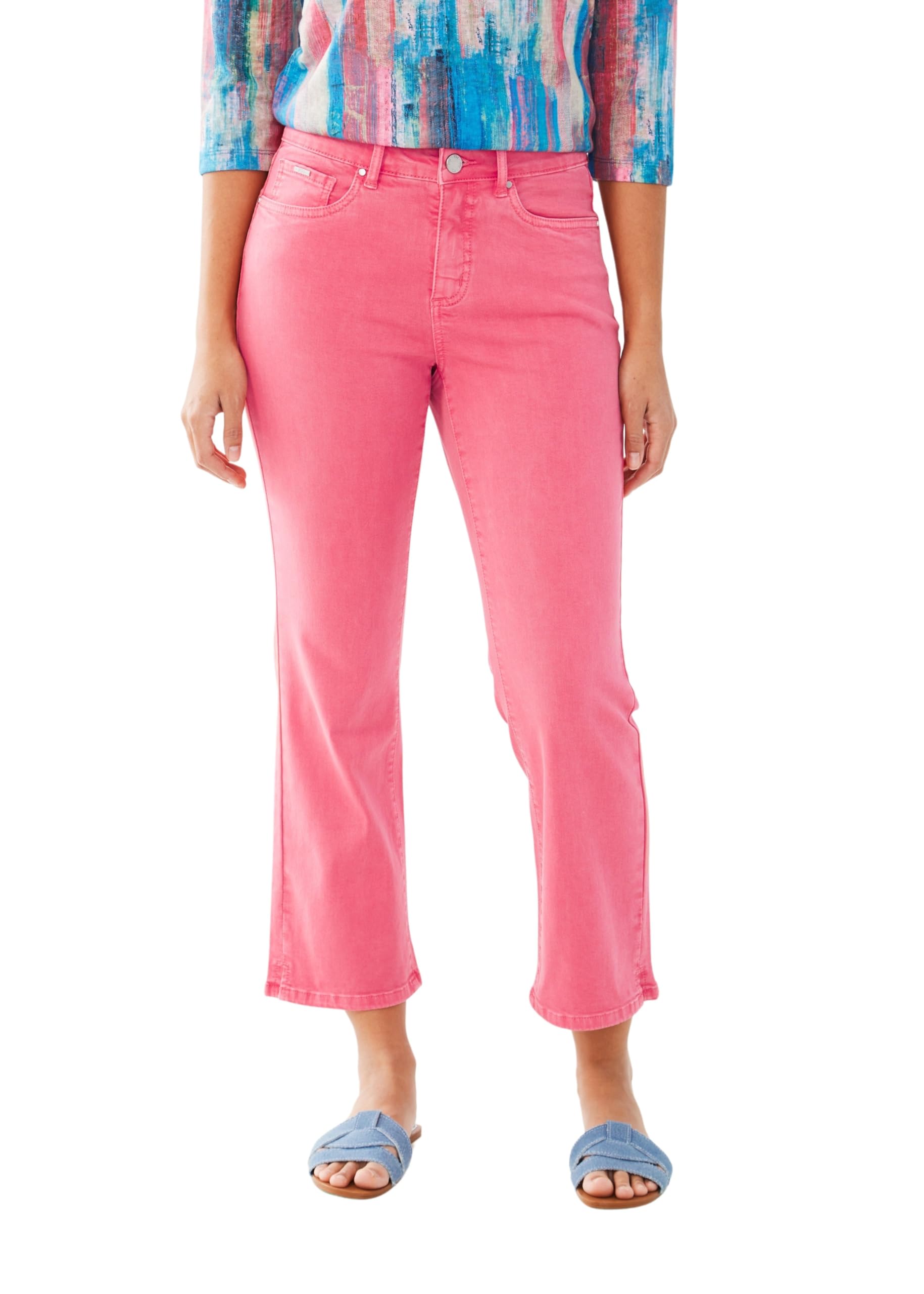 FDJ French Dressing Jeans Olivia Boot Crop Style 2441511 - Women's High Waist Skinny Jeans for Casual Wear & Night Out