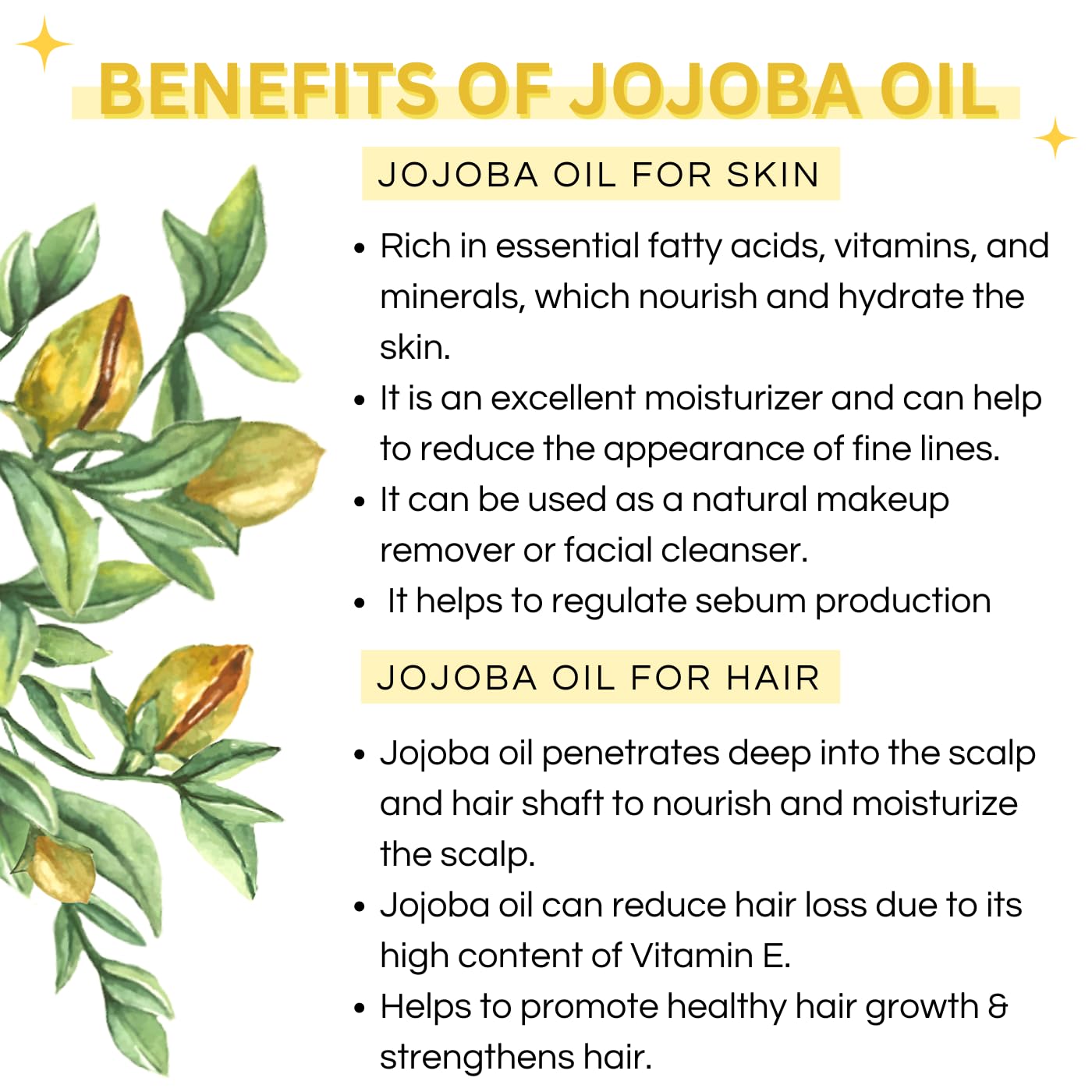 100% Pure Cold Pressed Jojoba Oil for Skin & Hair Care - Natural Vitamin E & Antioxidant Rich Face Moisturizer, Makeup Remover | 30ml Bottle | Perfect for Daily Skincare Routine, Hair Treatment & Organic Beauty Regimen