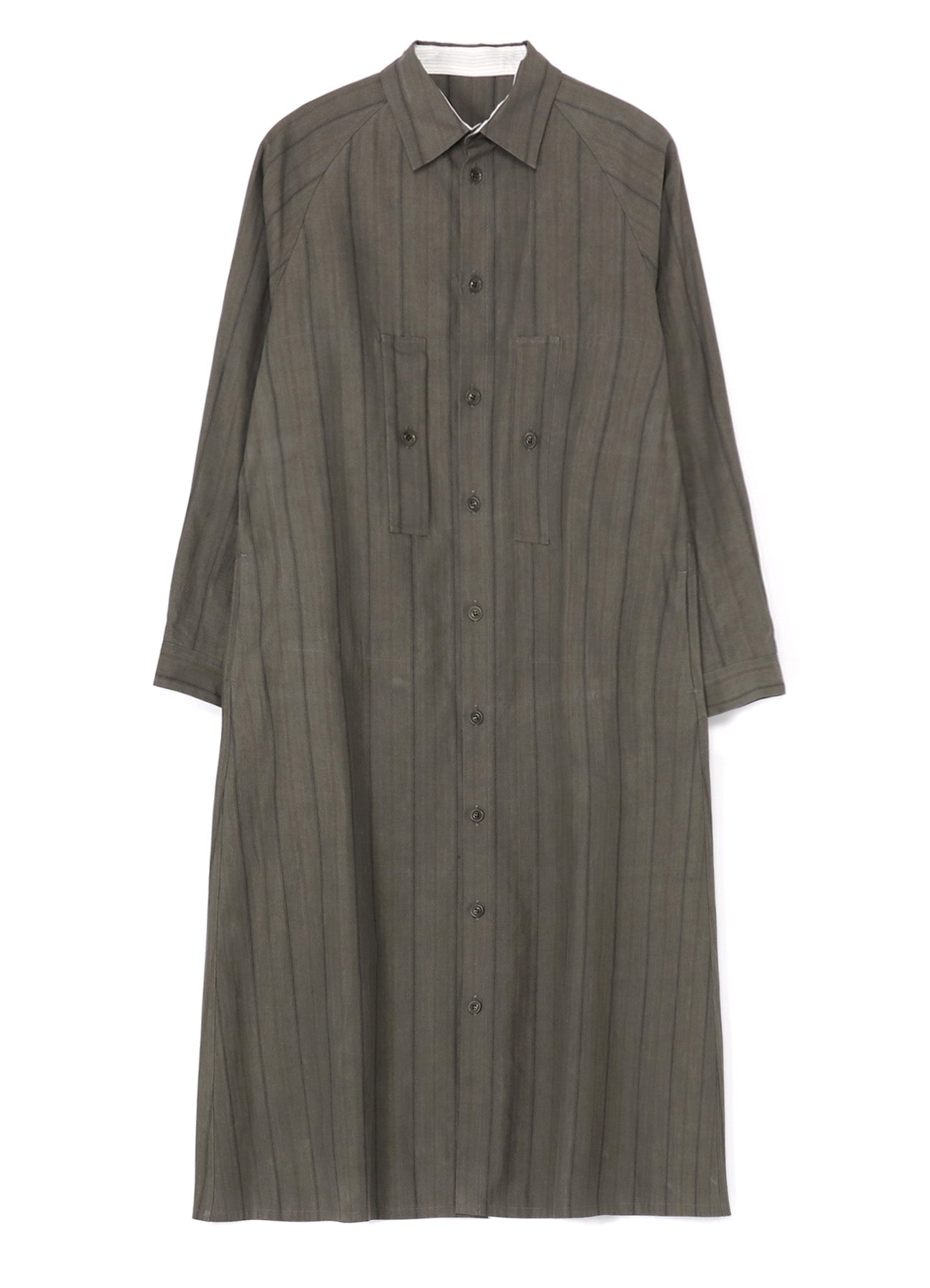 Stylish Cotton Stripe Ink Dyed Chest Pocket Dress for Women - Perfect for Casual Outings, Office Wear & Summer Fashion