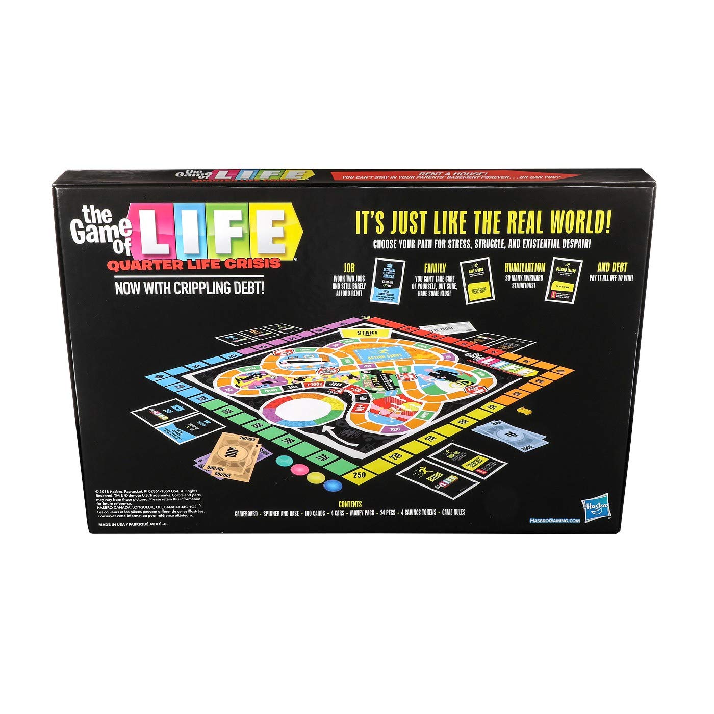 The Game of Life: Quarter Life Crisis Edition - Hilarious Adult Board Game for Parties & Game Nights | Perfect for 20s & 30s Birthday Gifts, Bachelorette Parties & College Reunions