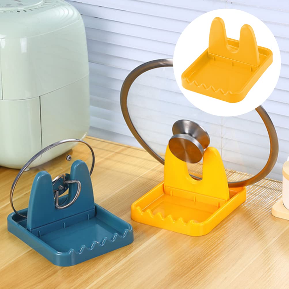 3-Piece Foldable Pot Lid Rack & Utensil Holder - Space-Saving Kitchen Organizer for Pots, Pans & Cooking Spoons - Perfect for Stovetop, Countertop & Cabinet Storage