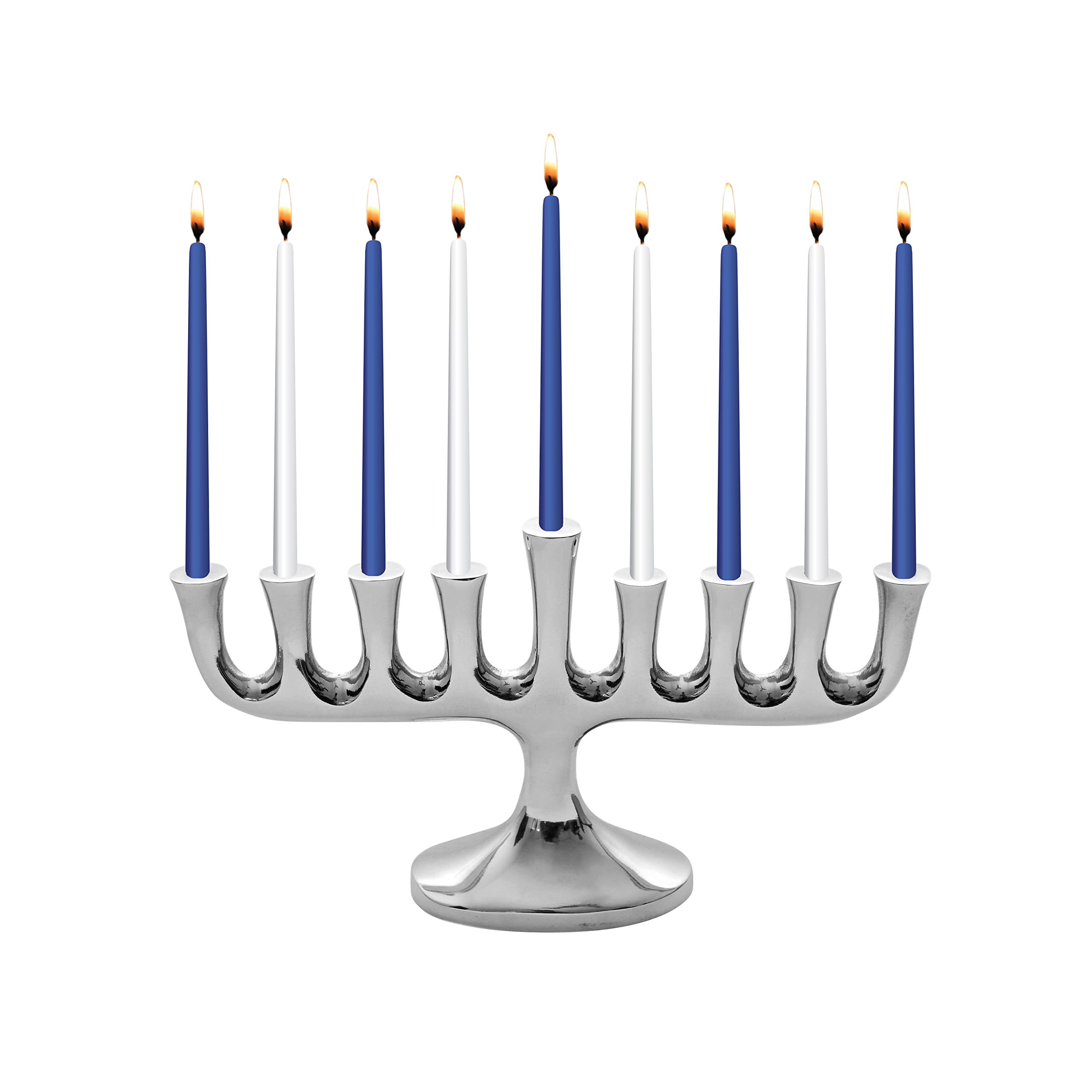 Premium Hanukkah Candles Set - 45 Blue & White Chanukah Candles for Menorah, Includes DIY Dreidel & Prayer Card - Zion Judaica - Perfect for Hanukkah Celebrations, Jewish Holidays & Home Decor