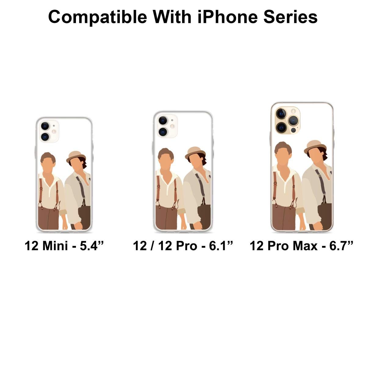 Vampire Diaries Damon & Stefan 1864 Vintage Phone Case - Compatible with iPhone 15/14/13/12/11/X/Xs/Xr/8/7/6/6s Plus/Pro Max - Clear Protective Cover - Perfect Gift for TVD Fans & Gothic Lovers