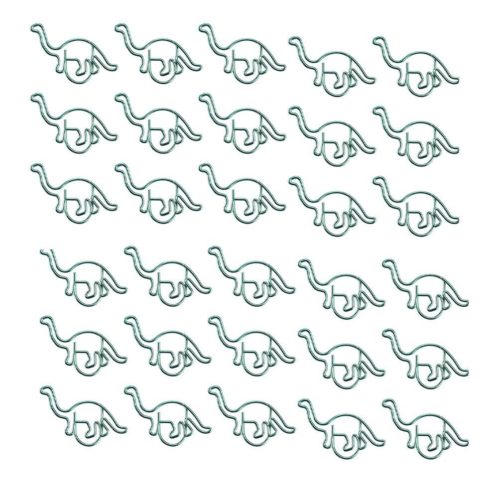 48pcs Dinosaur Shaped Binder Clips - Colorful Hollow Novelty Paper Clips for Office, School, Home & Kitchen - Perfect for Organizing Documents, Photos, Recipes and Craft Projects
