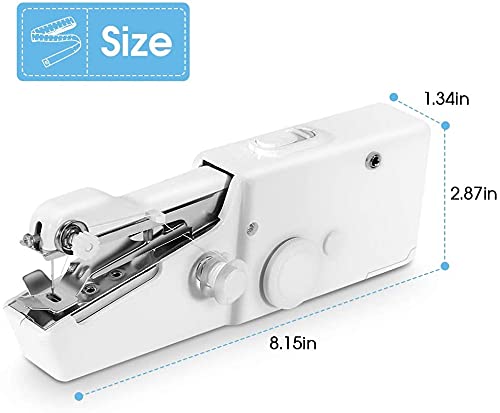Estink Mini Portable Cordless Handheld Sewing Machine - Quick Repair & DIY Projects, Single Stitch for Clothes, Fabrics, Home Decor - Perfect for Emergency Fixes & Crafting