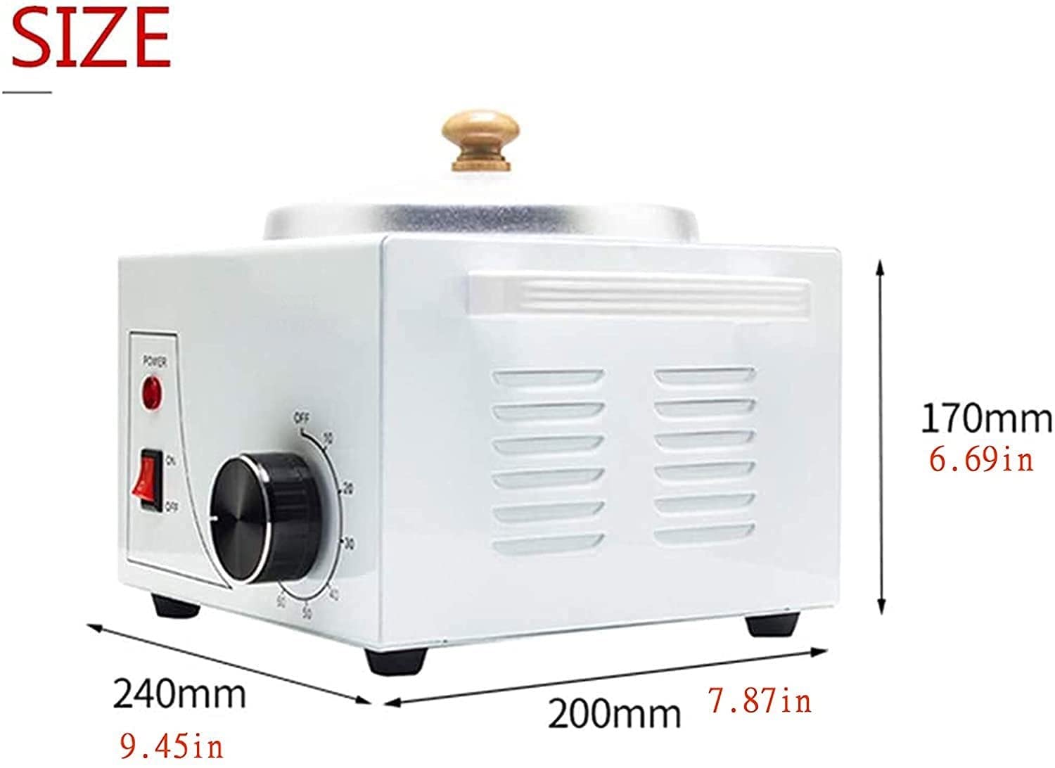 Professional Electric Wax Warmer for Paraffin Wax - Adjustable Temperature Facial & Skin SPA Equipment - Perfect for Home Spa, Salon Treatments & Relaxation Therapy