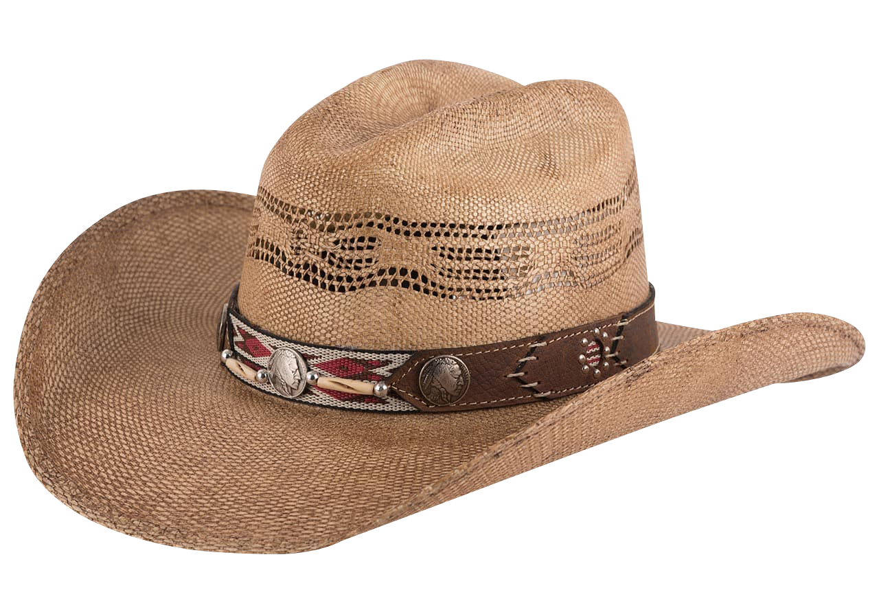 Bullhide Trailblazer Straw Hat for Men & Women - Western Cowboy Sun Hat for Outdoor, Hiking, Beach & Summer Adventures