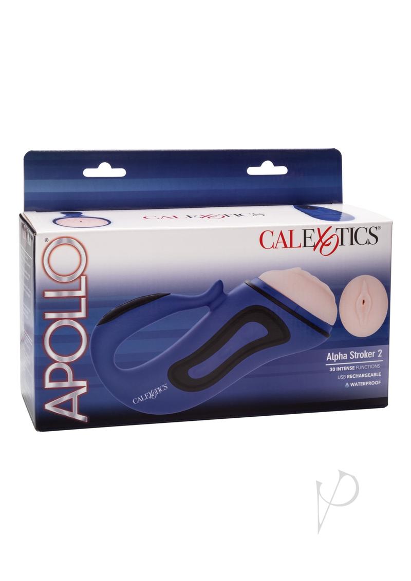 Apollo Alpha Stroker 2 - Rechargeable Waterproof Male Masturbator (10 Inches) - Perfect for Solo Pleasure, Travel & Discreet Use