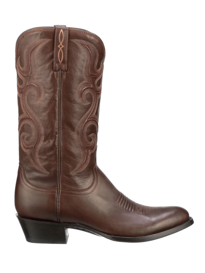 Lucchese M3431.R3 Men's Round Toe Cowboy Boots in Espresso Brown - Perfect for Western Wear, Rodeo & Casual Outfits