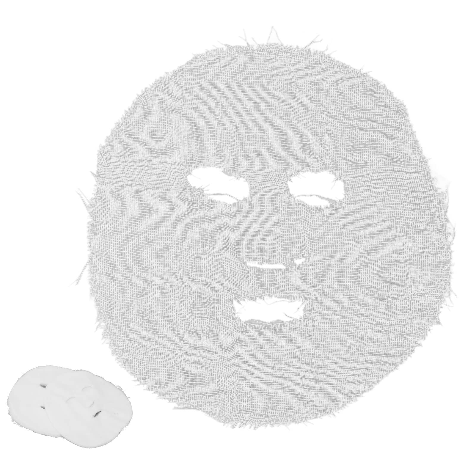 Yosoo 100pcs Disposable Gauze Facial Mask Sheets - Soft, Breathable & Absorbent DIY Paper Masks for Skincare & Spa Treatments at Home