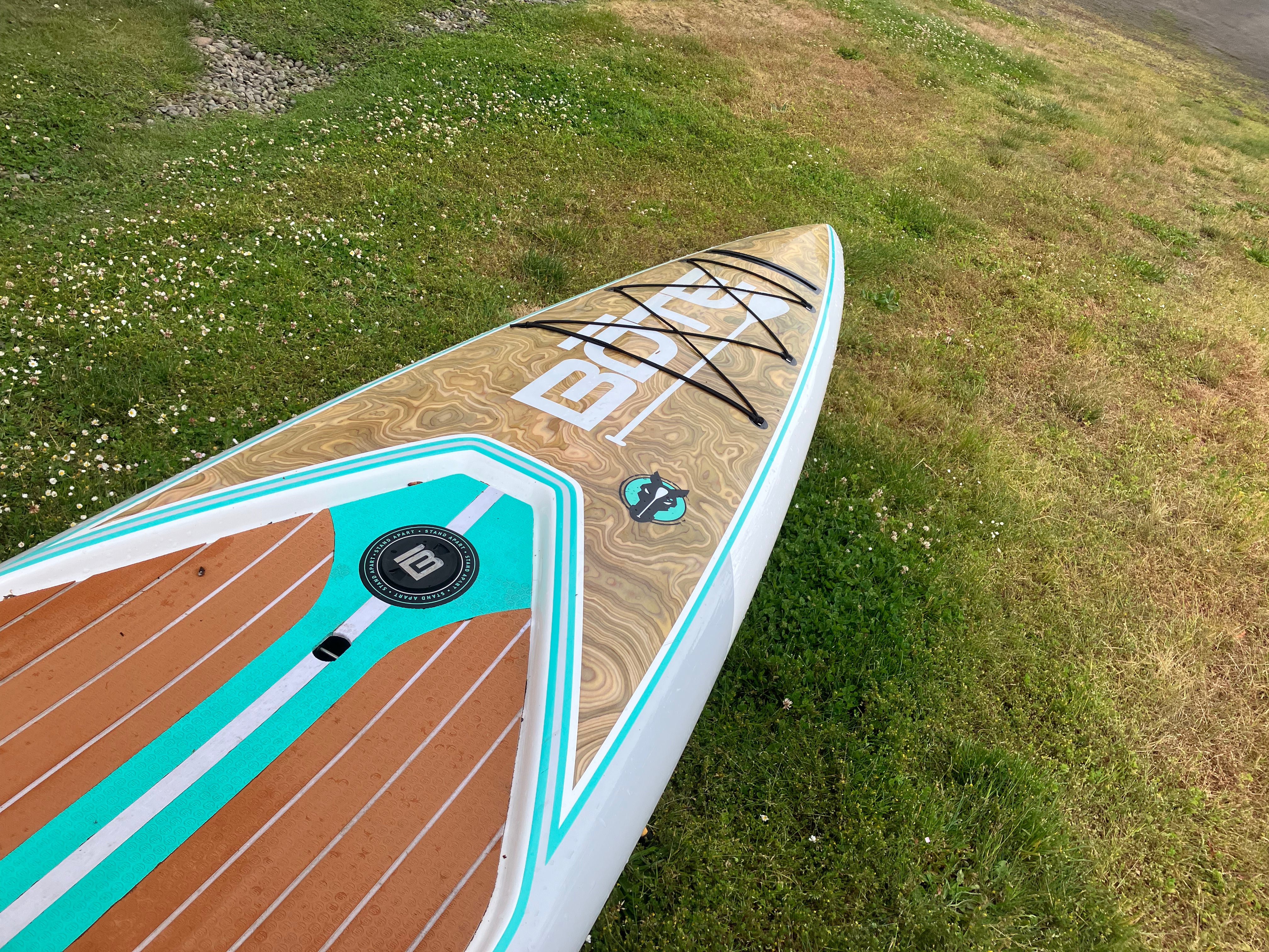 Bote Traveler Inflatable Stand Up Paddle Board - Lightweight & Portable SUP for Travel, Yoga, Fishing | Perfect for Lakes, Rivers & Ocean Adventures