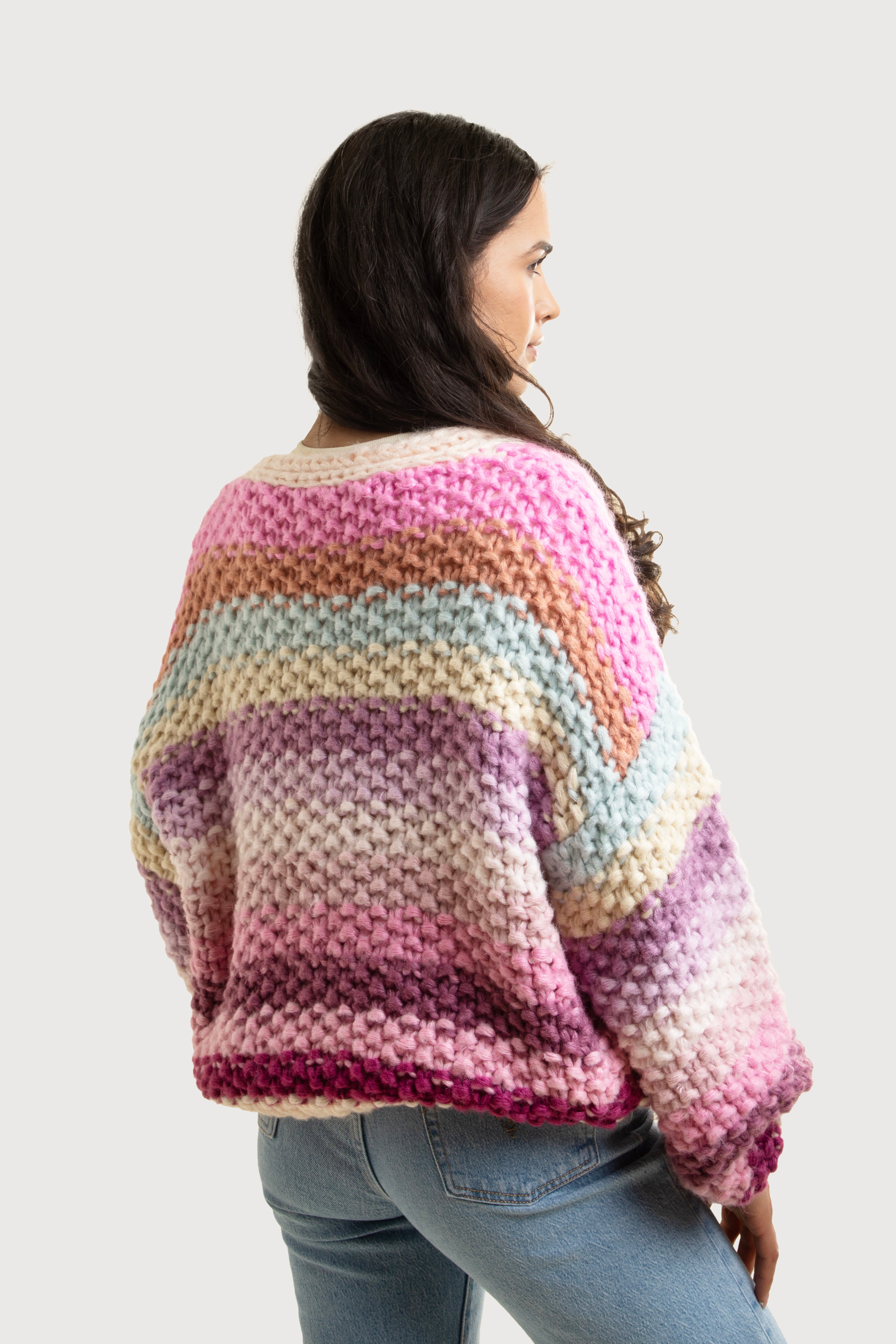 Reversible Rainbow Pullover Sweater for Women & Men | Soft & Cozy Unisex Hoodie | Perfect for Casual Wear, Outdoor Activities & Layering