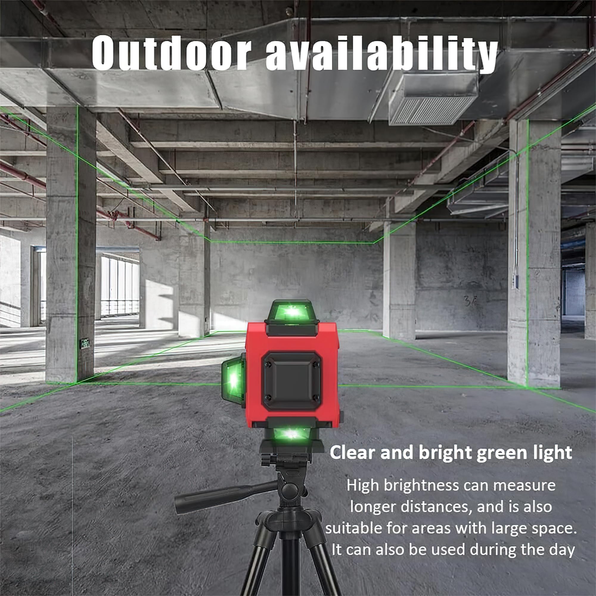 AVEDIA 4D Digital Laser Level - 16 Lines Self-Leveling with 4x360° Coverage - Professional Construction Laser Level Tool for Precise Measurements - Perfect for Home Renovation, Tile Installation & Framing Projects