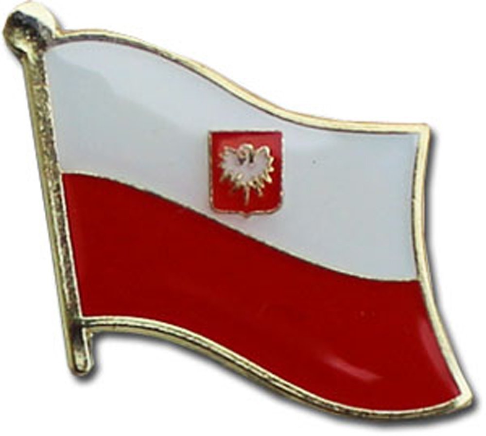 50 Pack Poland Eagle Country Flag Bike Hat Lapel Pins - Bulk Wholesale for Cycling, Sports, Patriotic Events & Collectors | AES