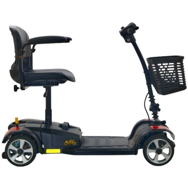 Golden Technologies BuzzAround LT 4-Wheel Mobility Scooter - Lightweight Travel Scooter for Adults & Seniors - Foldable Electric Scooter for Shopping, Travel & Outdoor Activities