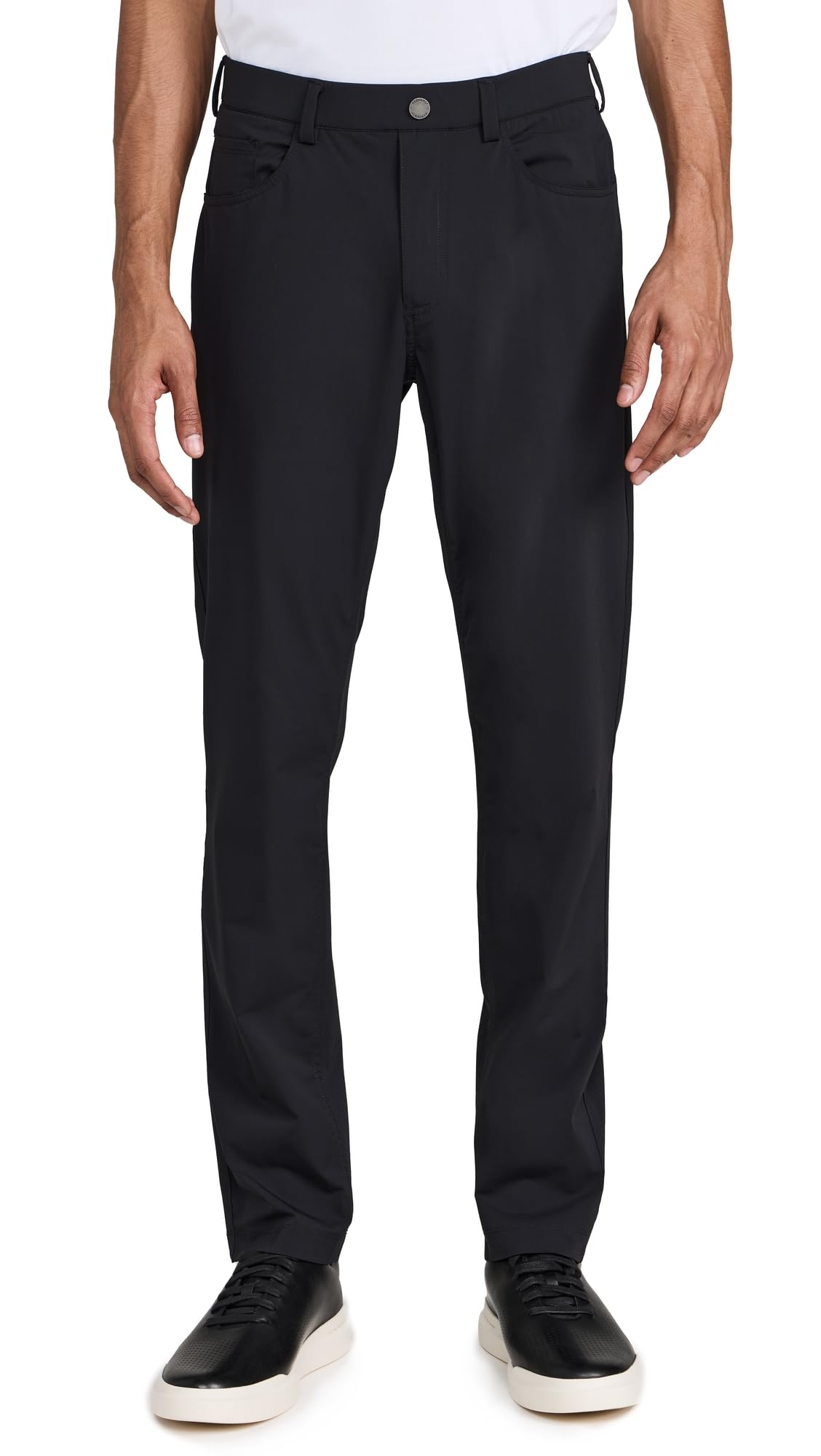 Men's Kent Pull On Trousers 32 Inch Inseam - Comfortable Stretch Dress Pants for Business Casual & Office Wear
