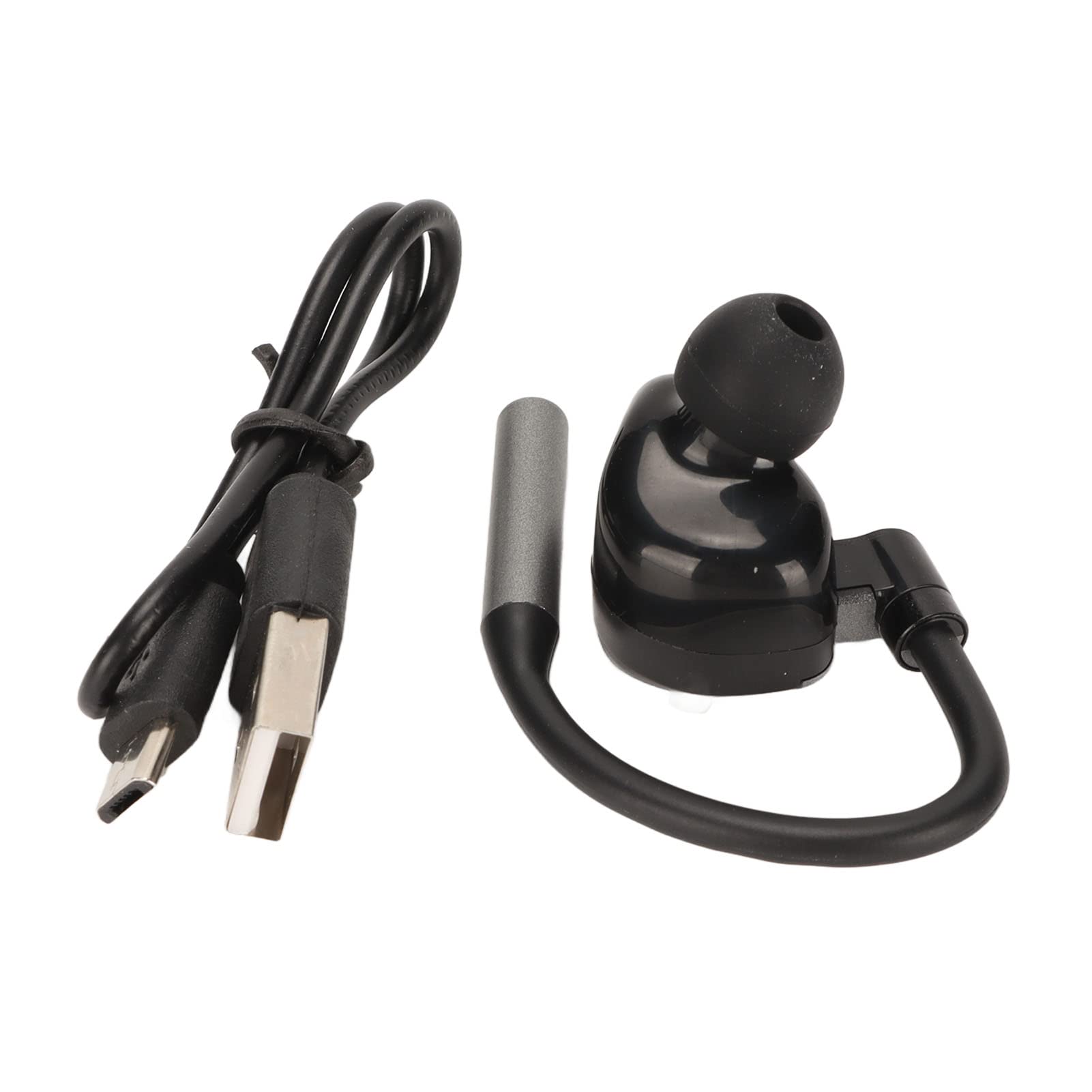 Wireless Bluetooth Headset with Noise Canceling Mic - Single Ear Hands-Free Earpiece for Business Calls, Driving & Office Use | Long Battery Life & Clear Audio