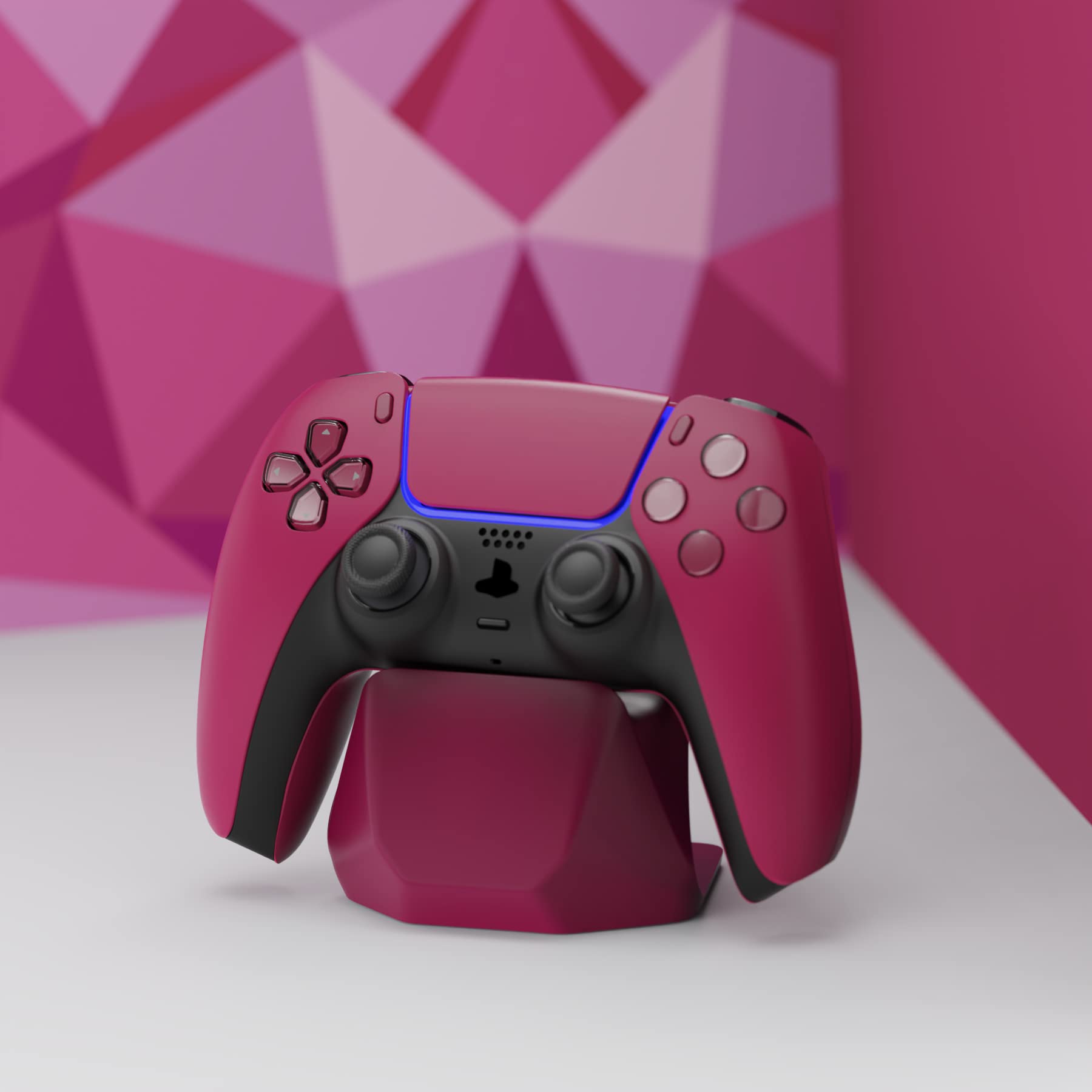 Playvital Universal Game Controller Stand Holder for Xbox Series X/S, PS5/4 & Switch Pro Controllers - Cosmic Red | Display & Organize Gaming Accessories for Xbox, PlayStation & Nintendo Consoles