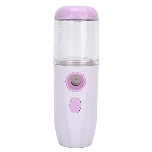 Portable USB Charging Nano Face Moisturizing Spray - 26ml Hydrating Mist Sprayer for Dry Skin, Handheld Beauty Diffuser for Home, Office & Travel - Perfect for On-the-Go Skincare & Makeup Refresh (White)